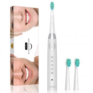 Electric Toothbrush With 5 Modes Thoroughly Cleans your teeth, Rechargeable Sonic Toothbrushes Last Up to 30 Days Battery Life, White Toothbrush with Timer recommend by Dentists Waterproof by Gloridea